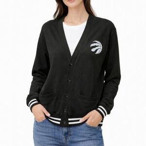 Toronto Raptors ($140) 1995 NBA Women’s Black Button Cardigan Sweater